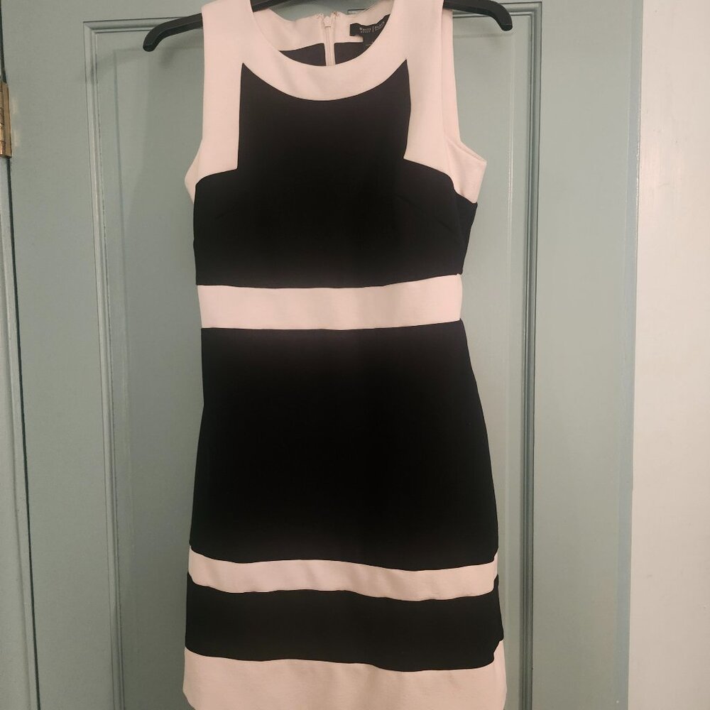 White House Black Market Color Block Sheath Dress